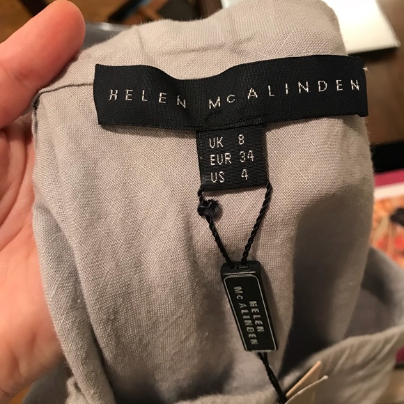 NWT - vintage 100% Linen Blue Skirt Suit Set - Picture 5 of 7